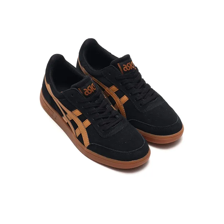 Asics Gel-Vickka Trs Durable Lightweight And Breathable Low-Top Skateboard Shoes Unisex Black Brown-2