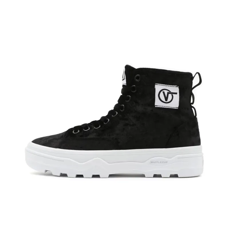 Vans Crushed Velvet Sentry Wc 'Black White'-0