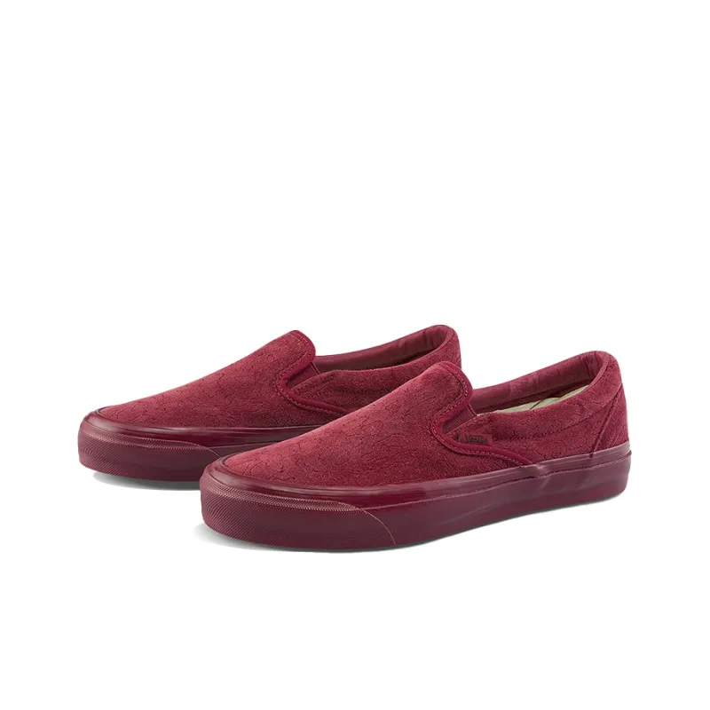 Slip On Og Classic Vans 'Velvet Embroidery Leopard Pomegranate'-1
