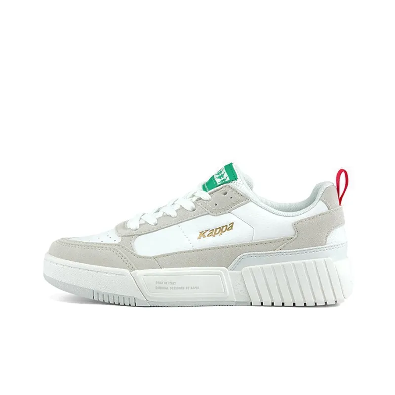 Kappa Low Top Skateboard Shoes Unisex White Gray-0
