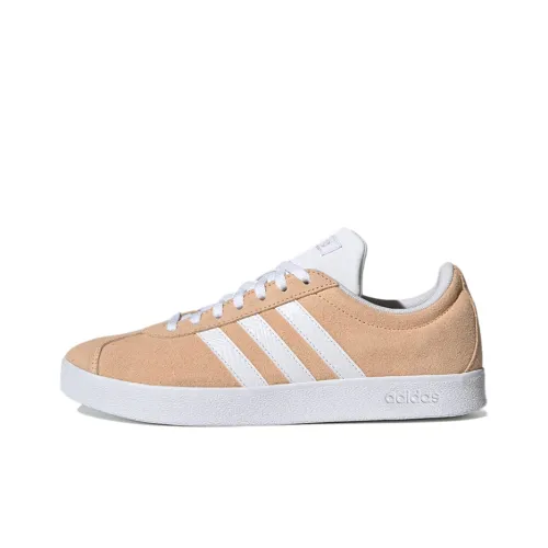 Adidas Neo Vl Court Skateboard Shoes Women's Low-Top Pink/White