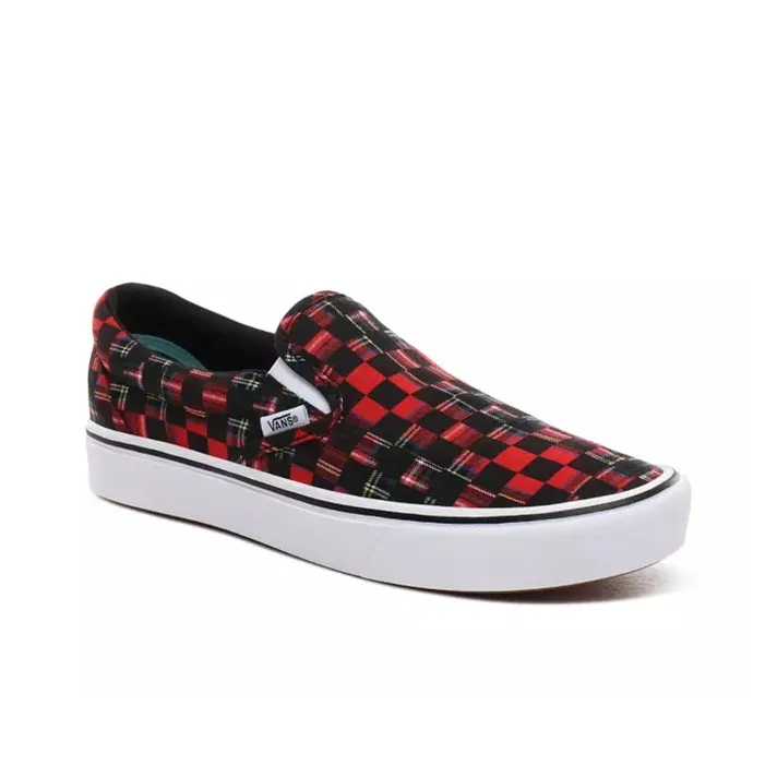 Vans Comfycush Slip On 'Plaid Checkerboard Red'-2