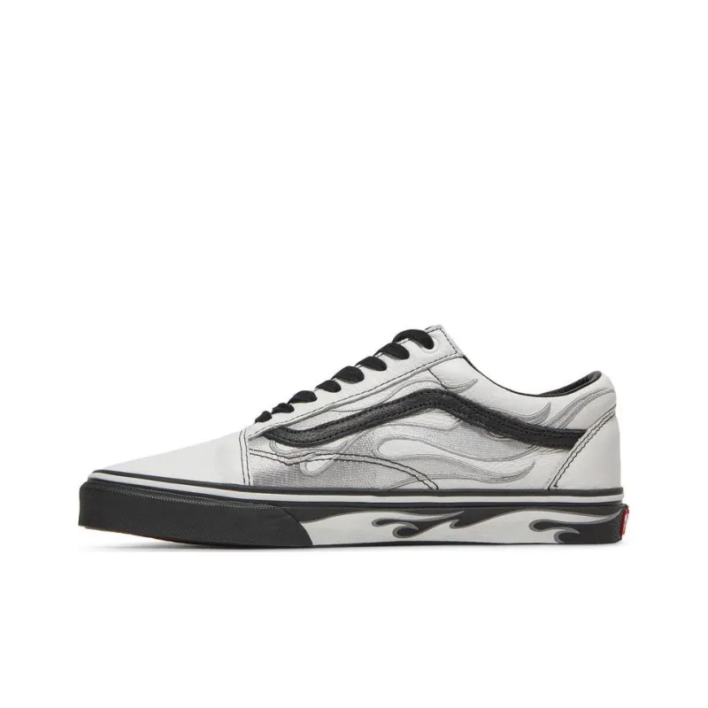 Vans A$ap Rocky X Old Skool 'Worldwide Pack White Flames'-0
