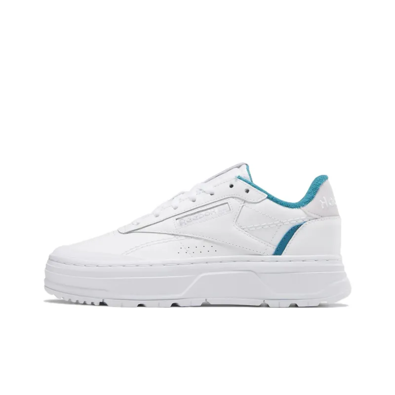 Reebok Women's Club C Double Geo 'White Seaport Teal' Women's-0
