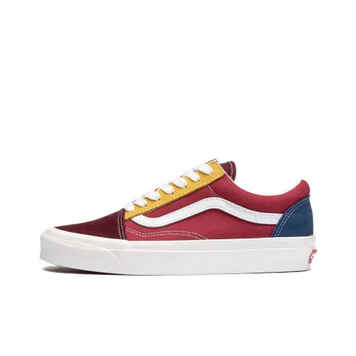 Vans Old Skool Skateboard Shoes Unisex Low-Top Red