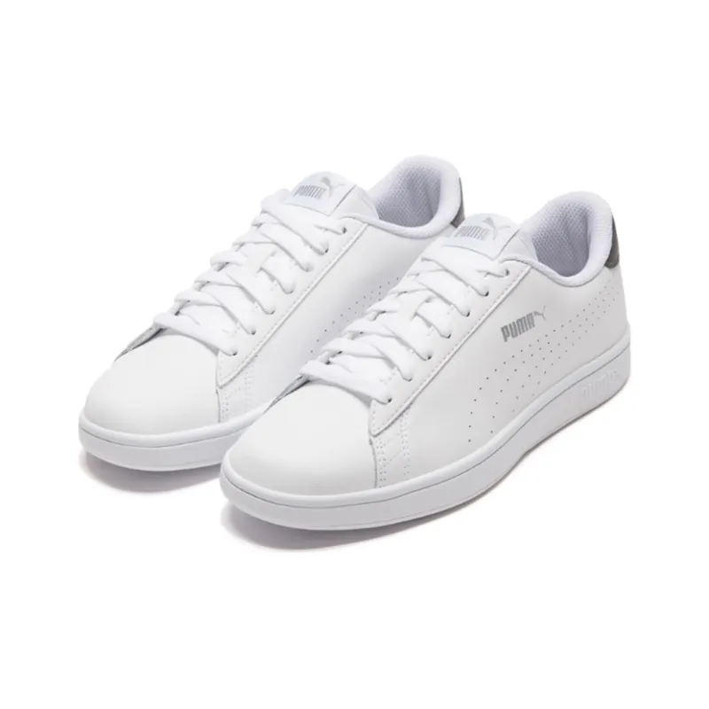 PUMA Smash V2 'Leather Perf White Silver'-2