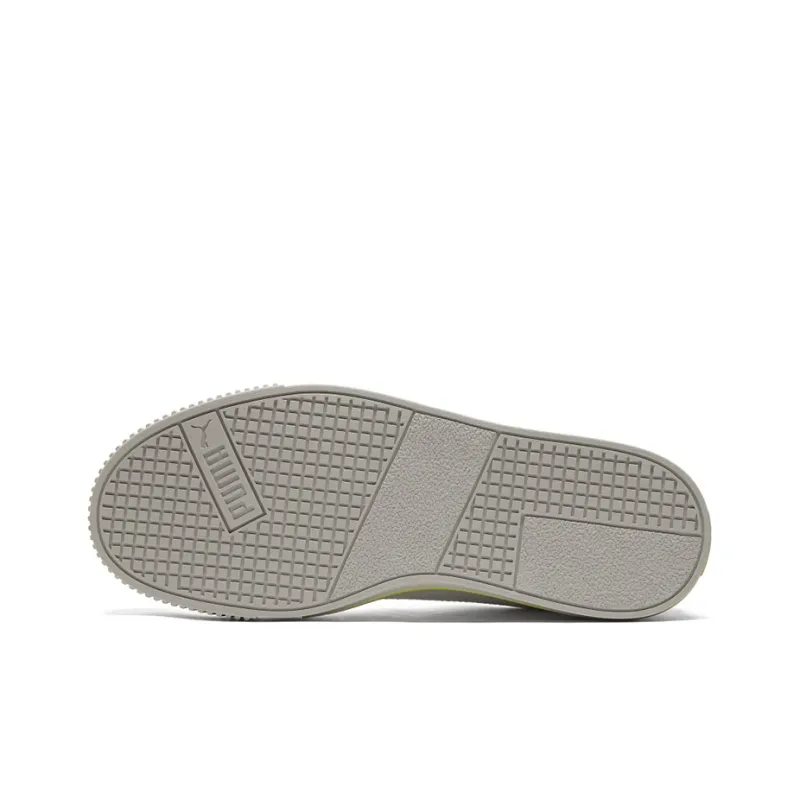 PUMA Ever Low Top Casual Skate Shoes White Yellow Unisex 'White Yellow Gray'-4