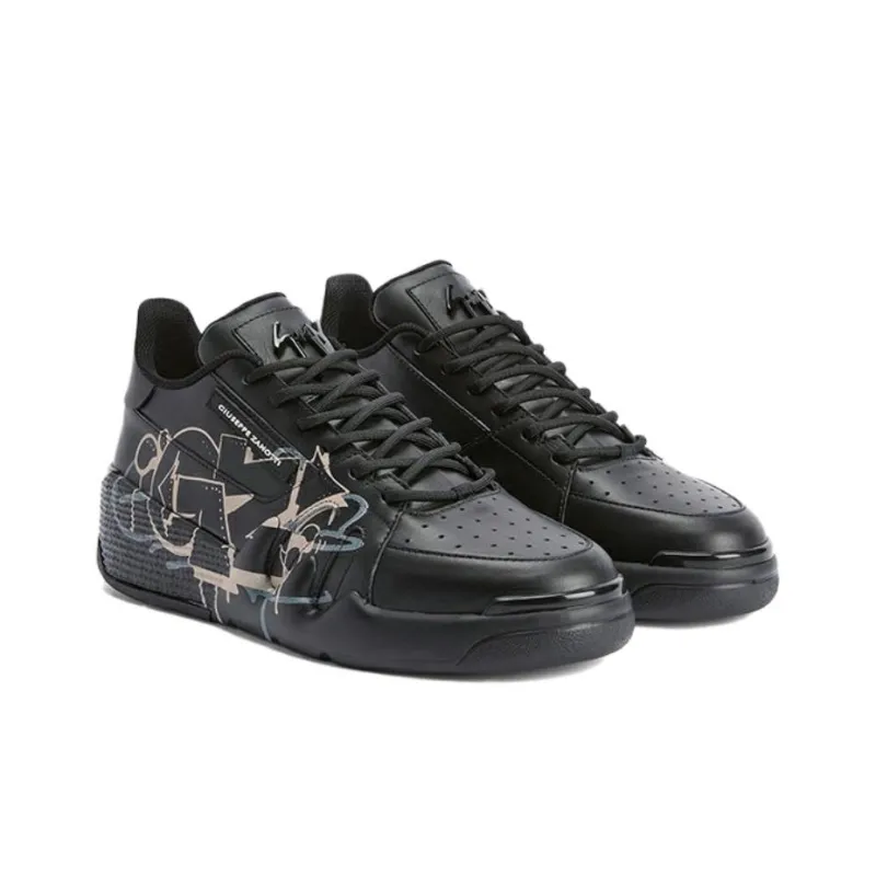Giuseppe Zanotti Talon Graffiti printed Sneakers-2