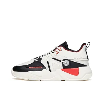 Anta Life Collection Rejecting Mediocrity Low Top Skateboard Shoes Men's Black White Red