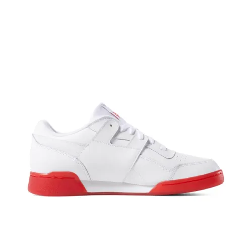 Reebok Workout Skateboard Shoes Men Low-Top White/Red