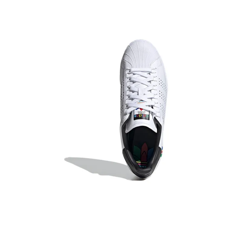 Superstar Adidas Originals 'Colorful Trefoil Cloud White'-4