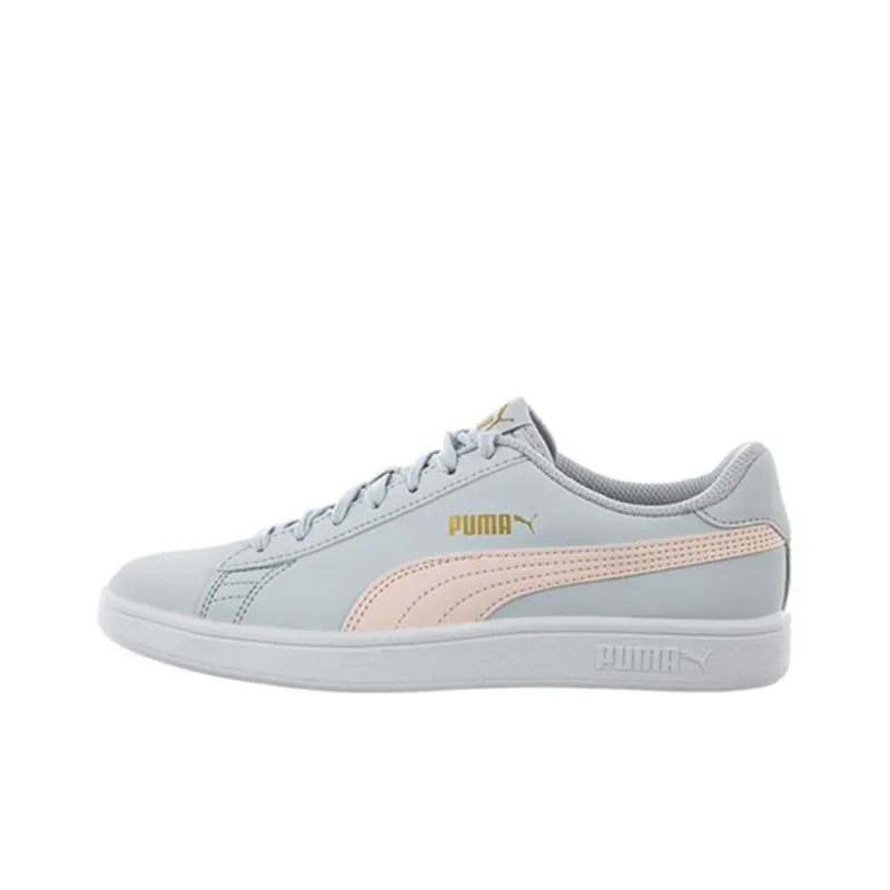 PUMA Smash V2 Buck Shoes Blue/Pink-0