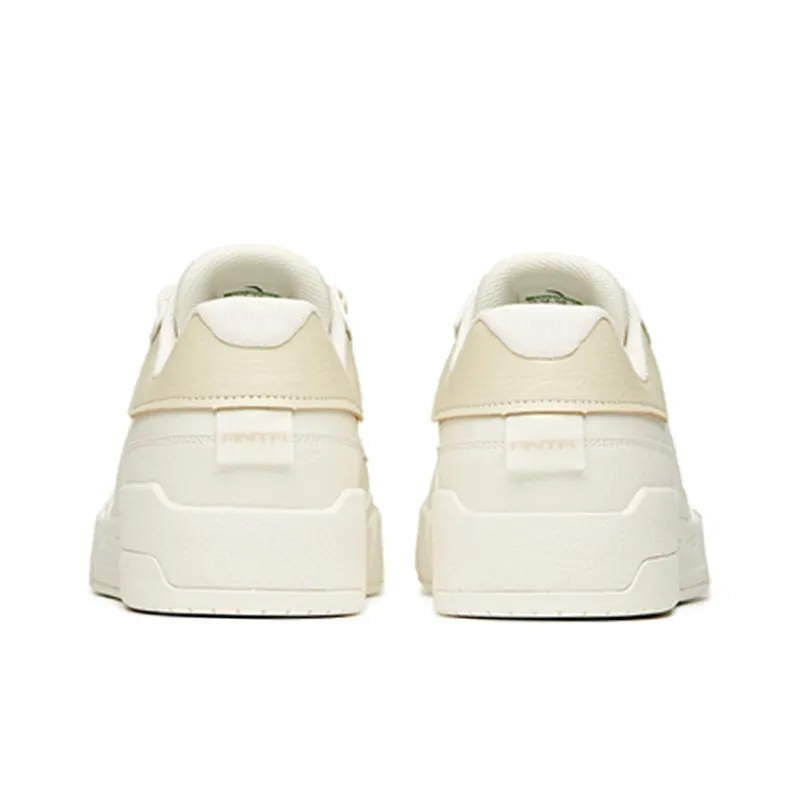 Anta Low Top Skateboard Shoes Men's White Yellow-4
