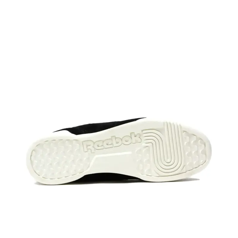Reebok Workout Anti-Slip Wear-Resistant Low-Top Skateboard Shoes Men's Black-4