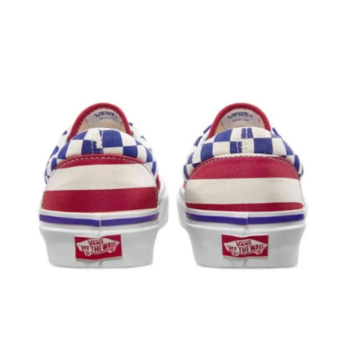 Vans Era 95 Anaheim Factory Red Stripes Blue Checkers-4