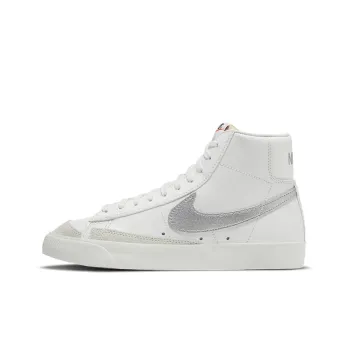 Nike Blazer Mid 77 White Silver Metallic Women's