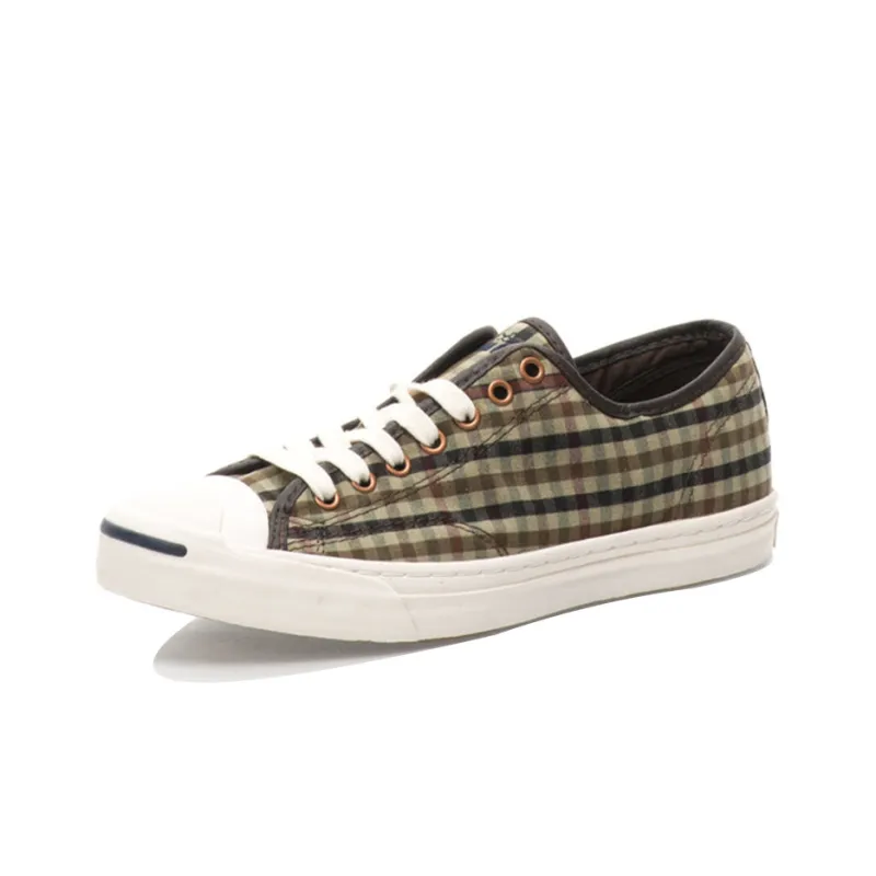 Converse Jack Purcell Ltt O Low-Top Skateboard Shoes Unisex Plaid-2