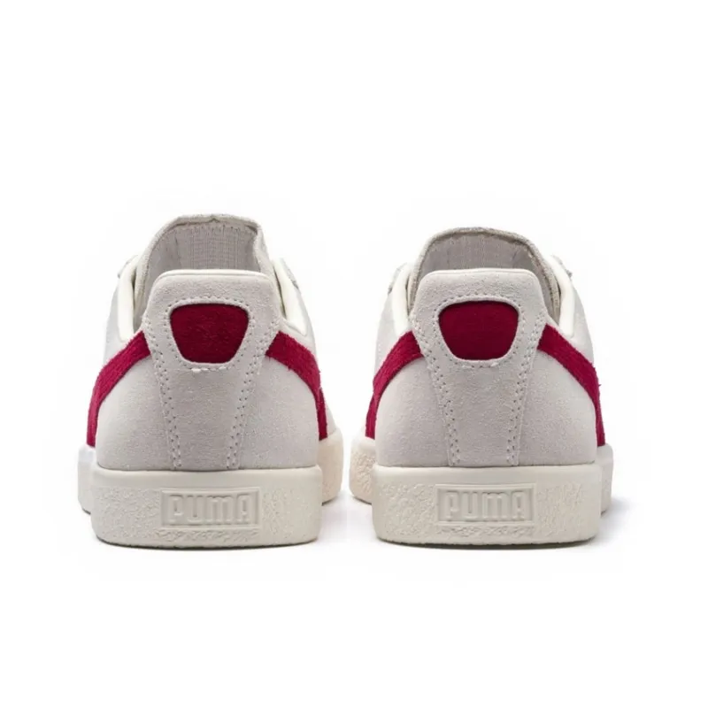 PUMA Clyde 'From The Archive Vaporous Grey Red Dahlia'-3