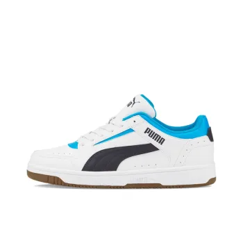 PUMA Unisex Rebound Joy Low Top Sneakers White/Blue/Black