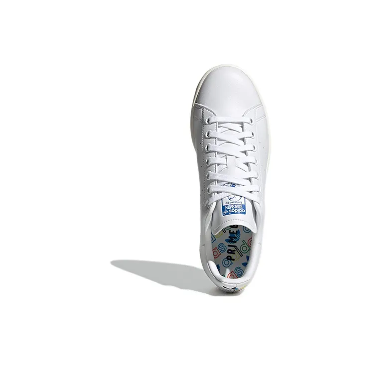 Adidas Stan Smith White Multi Heel Women's-4