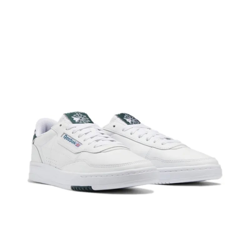 Reebok Court Peak Slip Resistant Cushioning Abrasion Resistant Low Top Skateboard Shoes Unisex White-2