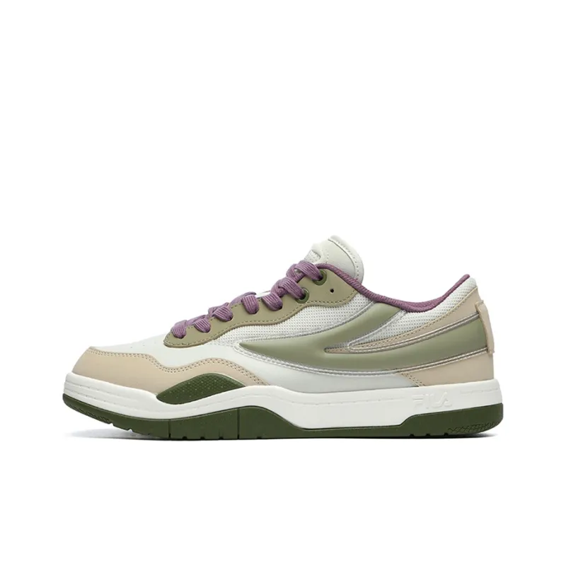 FILA FUSION T88 SKB Anti-Slip And Wear-Resistant Lightweight Low-Top Skateboard Shoes Men's Gray Green-0