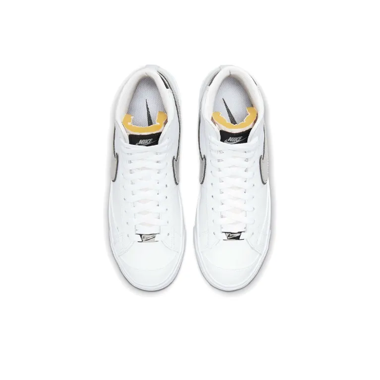 Nike Blazer Mid 77 Essential White Metallic Silver Women's-2