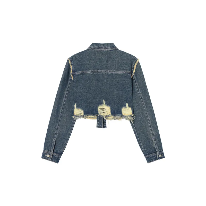 SEENFAAN Denim Jackets Women's Denim Blue-1