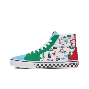 Andy Rementer x Vans SK8 Customs Cushioned Wear-Resistant Lightweight High-Top Skateboard Shoes Unisex Painted