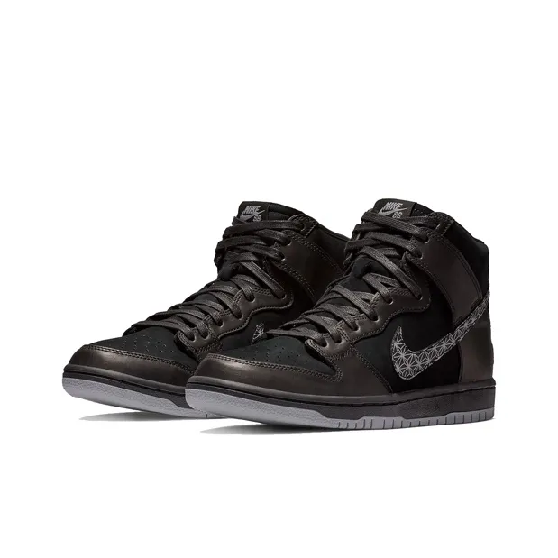 Black Bar X Nike SB Zoom Dunk High Pro Black-2