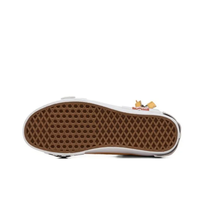Vans SK8 HI Shoes White/Yellow-3