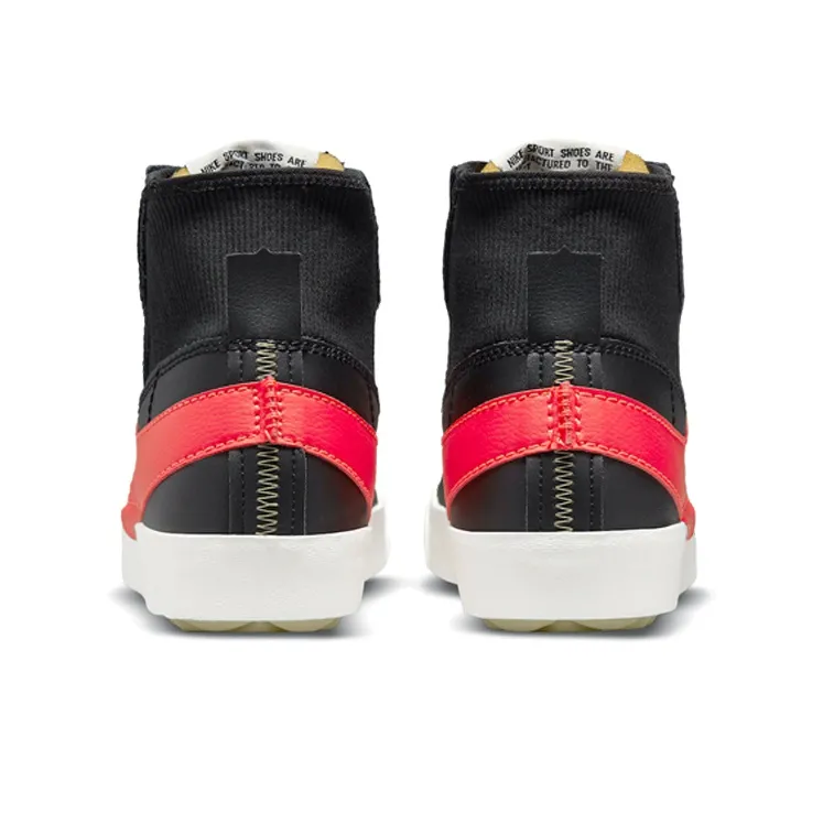 Nike Blazer Mid 77 Jumbo Black Bright Crimson-4
