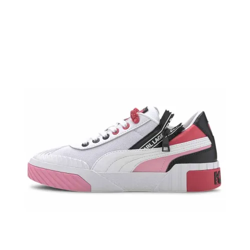 Karl Lagerfeld / Karl Lagerfeld Jeans X PUMA Cali Series Skateboard Shoes Women's Low-Top White/Pink