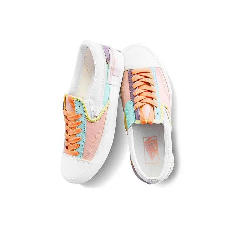 Vans Slip On Cap 'White Blue Pink' Women's-3