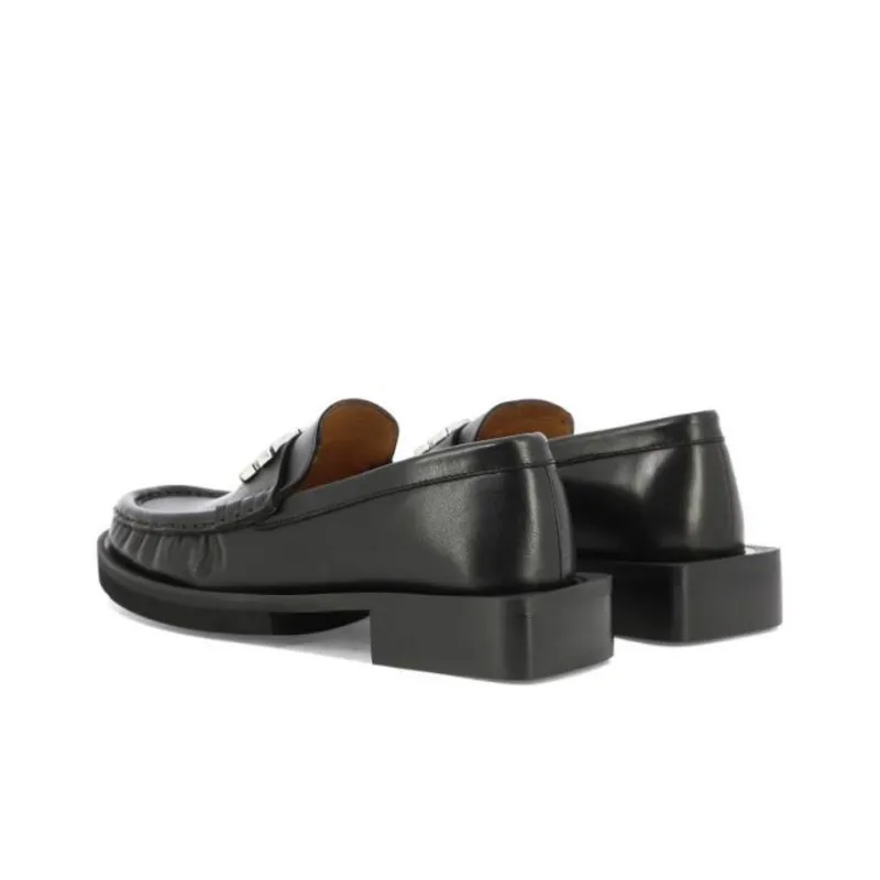 GANNI 30mm Logo-plaque Loafers-4