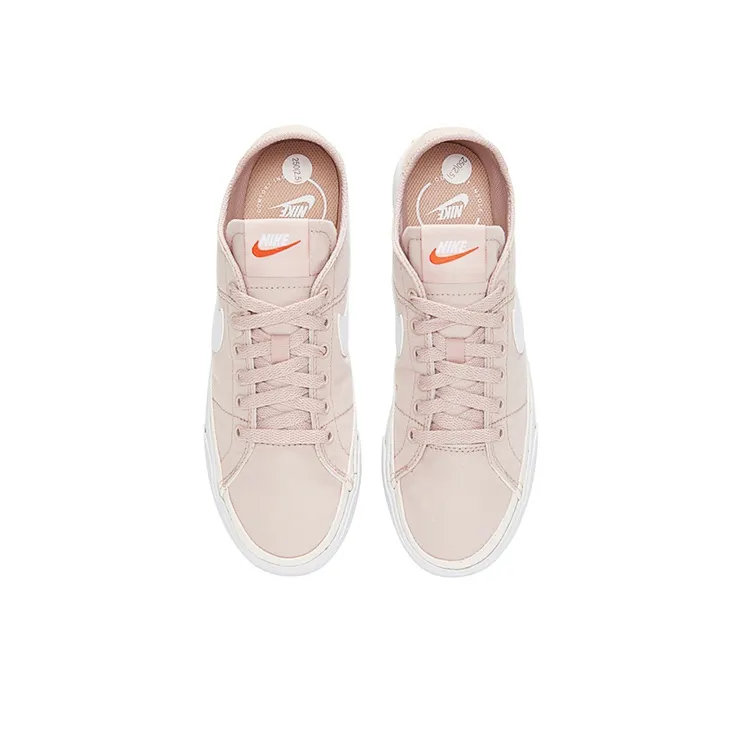 Nike Court Legacy Canvas Skate Shoes Pink/White Women's-3