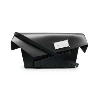 Maison Margiela Cow Leather Handbag Shoulder Bag Clutch Women's Black