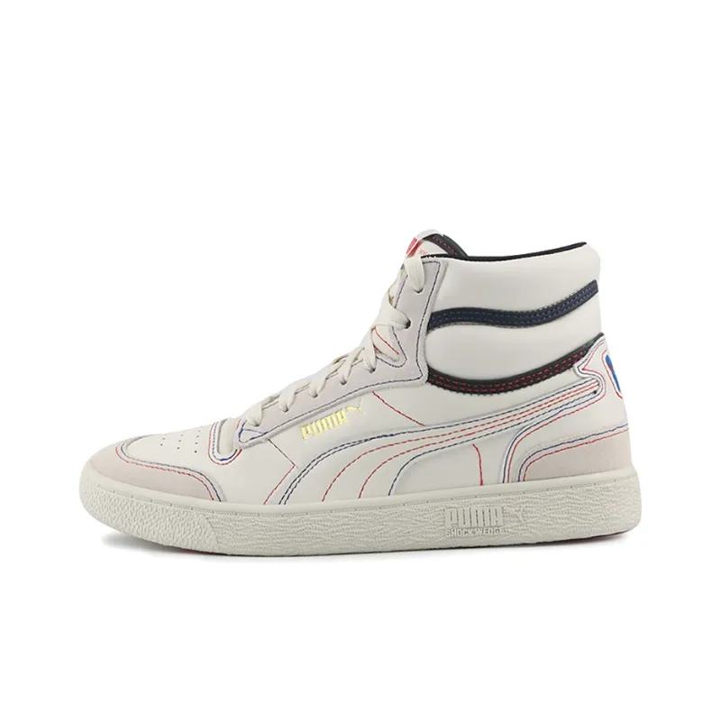 PUMA Ralph Sampson Mid Panorama 'Creamwhite Black Red'-0