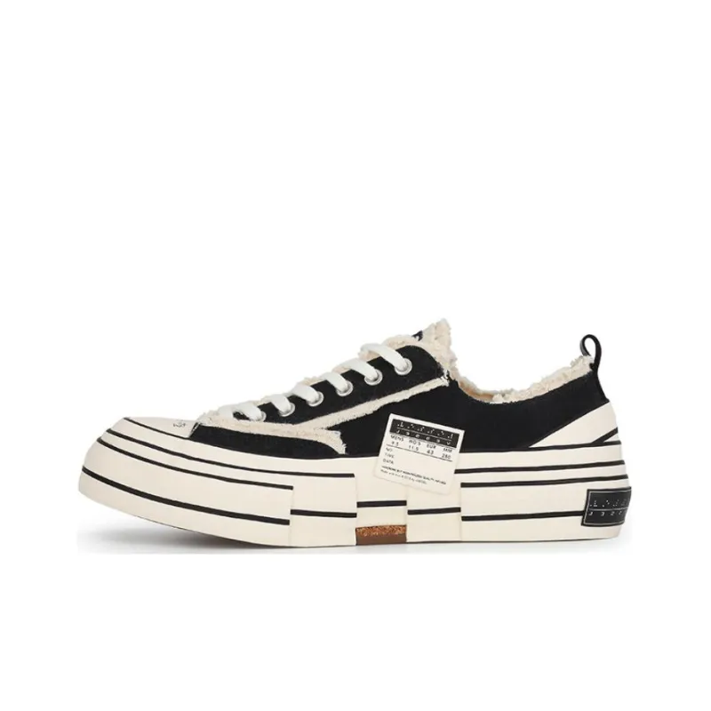 VESSEL G.O.P. Lows Black Anti Slip And Wear Resistant Lightweight Low Top Skateboard Shoes Unisex Black-0