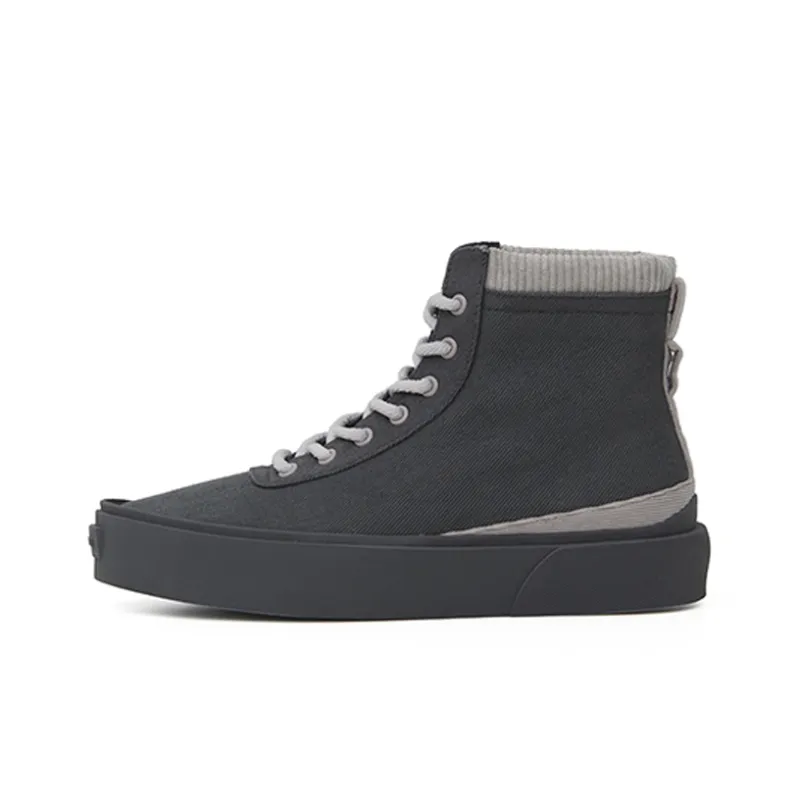 EQLZ EQUALIZER Fault High Skateboard Shoes Unisex Black Stone-0