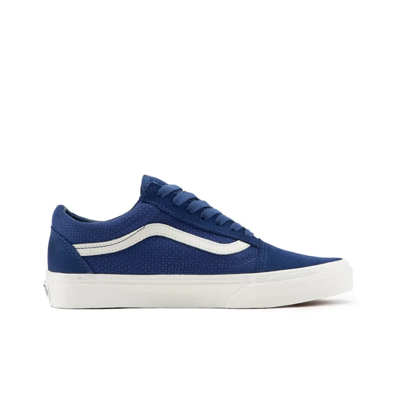 Old Skool Vans 'Woven Check True Navy'-1
