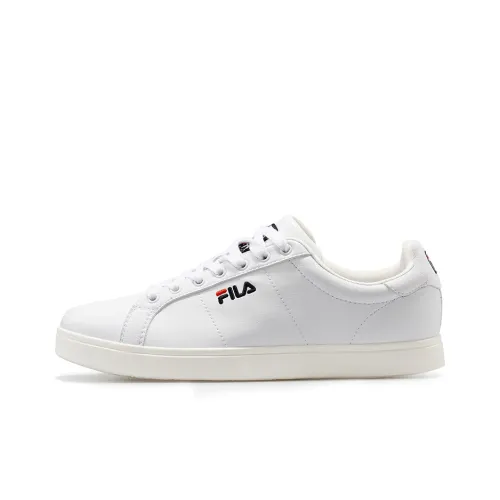 FILA FUSION Carve Skateboard Shoes Men Low-Top White