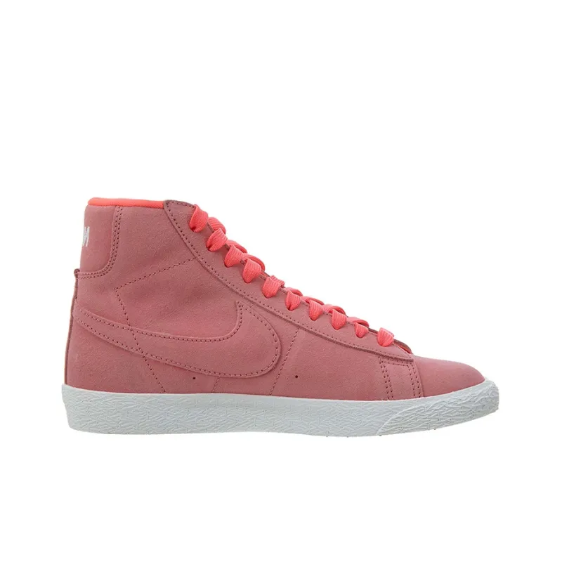 Nike Blazer '77 Cushioned Wear-Resistant Lightweight Mid-Top Skateboard Shoes GS Pink-1