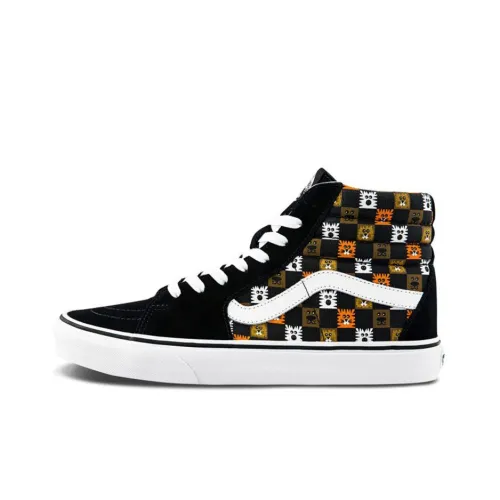 Vans SK8 Skateboard Shoes Unisex High-Top Black/Brown