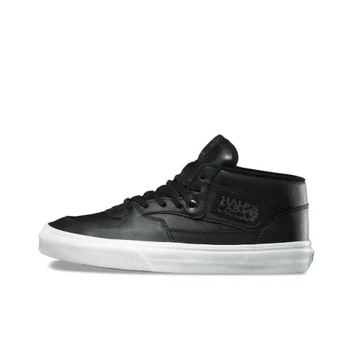 Vans Half Cab Skateboard Shoes Women's Mid-Top Black/White