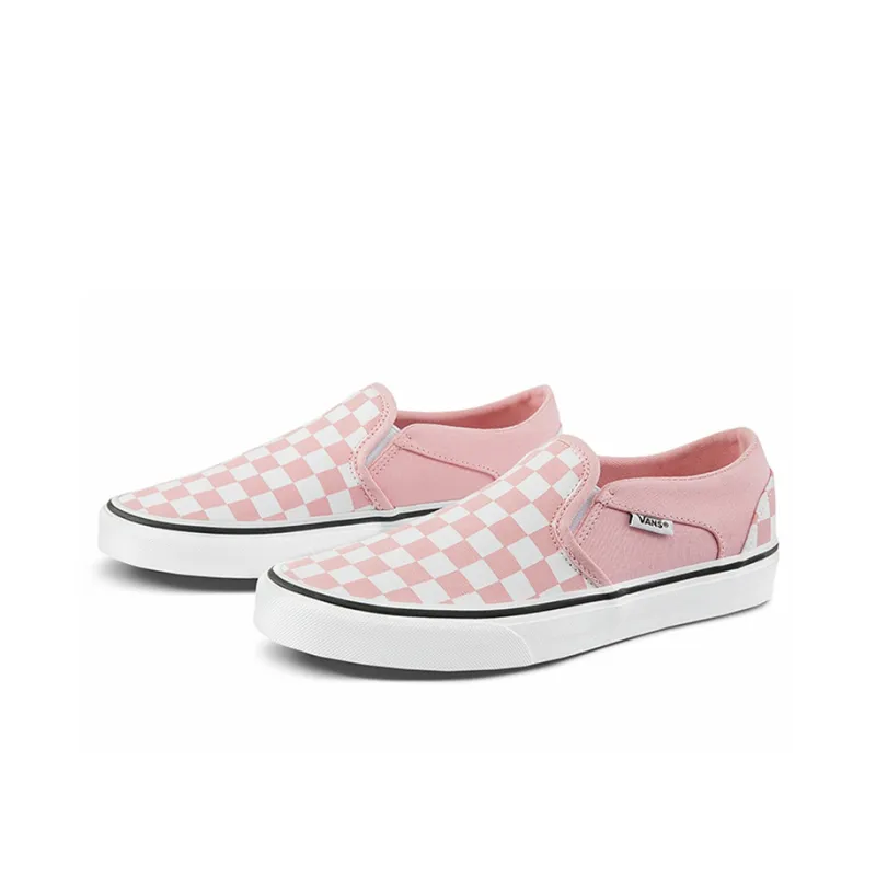 Vans Asher Checkerboard Pink/White Women's-1