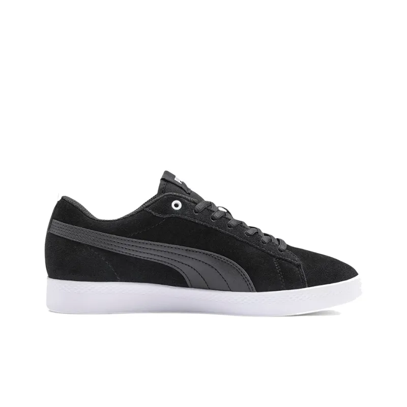 PUMA Smash V2 Sd Black/White Low Casual Board Shoes Women's-1