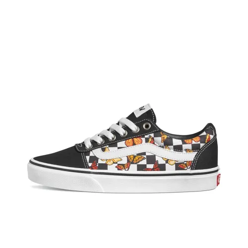 Vans Ward Skateboard Shoes Women's Low-Top Black Print