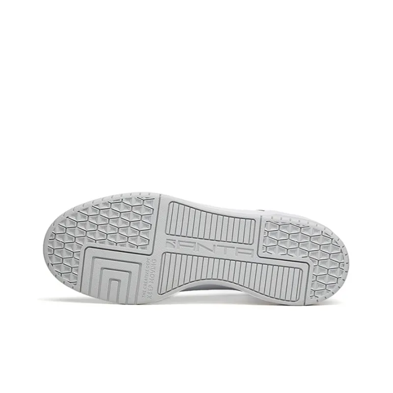 Anta Slip Resistant, Abrasion Resistant, Lightweight Low Top Skateboard Shoes Men's Gray White-4