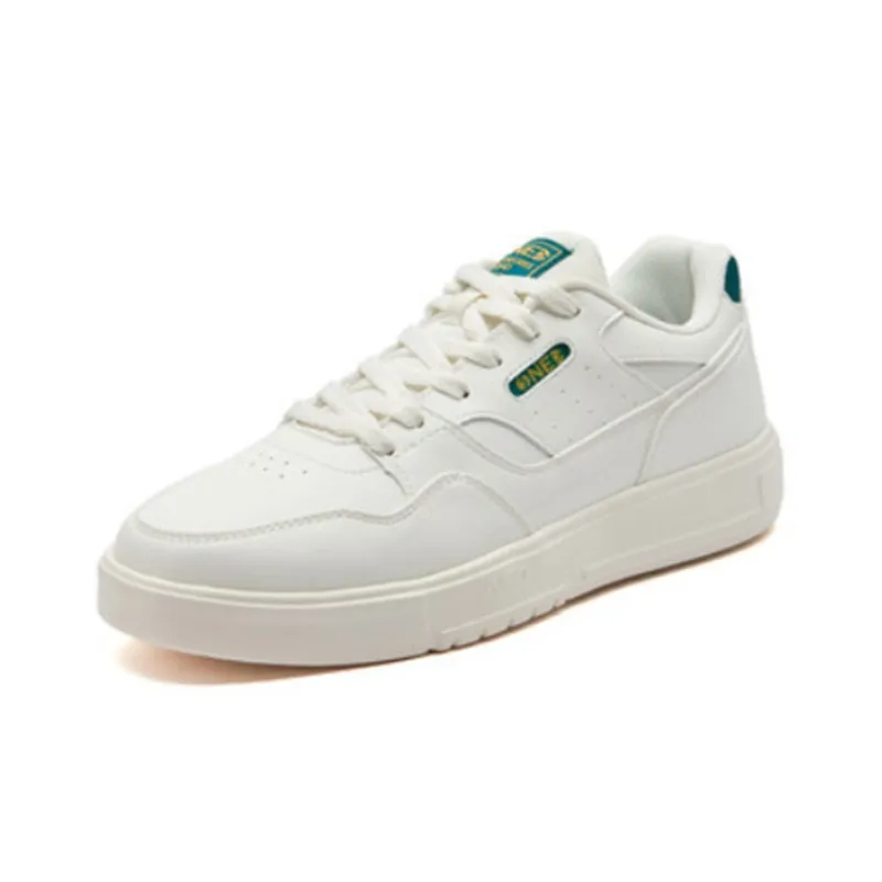 361° Non-slip Lightweight Low-Top Skateboard Shoes Men's Feather White-1